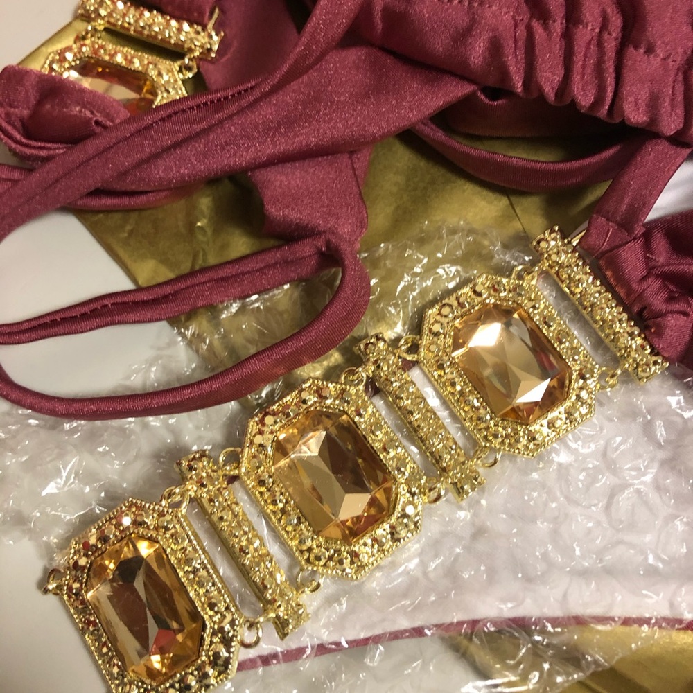 NWT Competition rhinestone plum maytime iris final sale price M fits S L fits M - Picture 6 of 16
